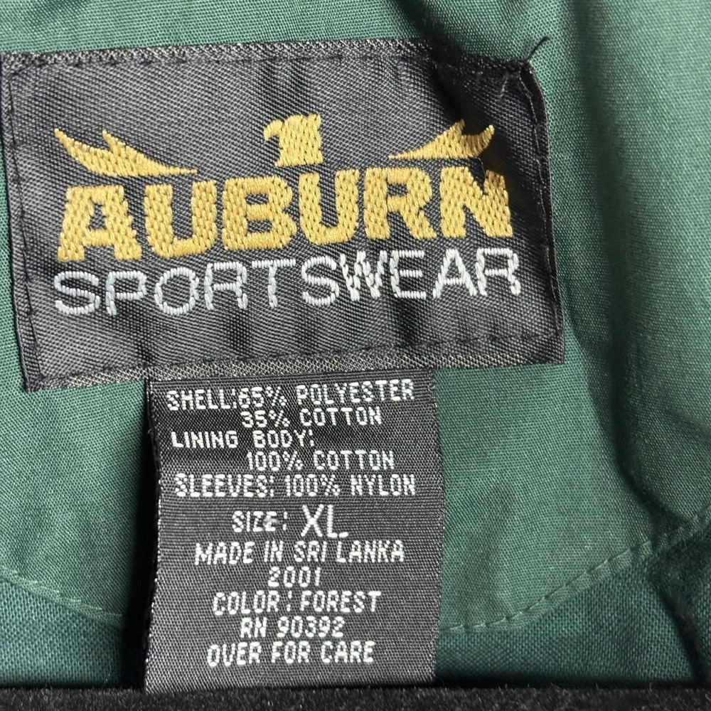 Auburn Sportswear Cape May NJ Windbreaker Mens XL‎ Green Navy Colorblock - Picture 5 of 11